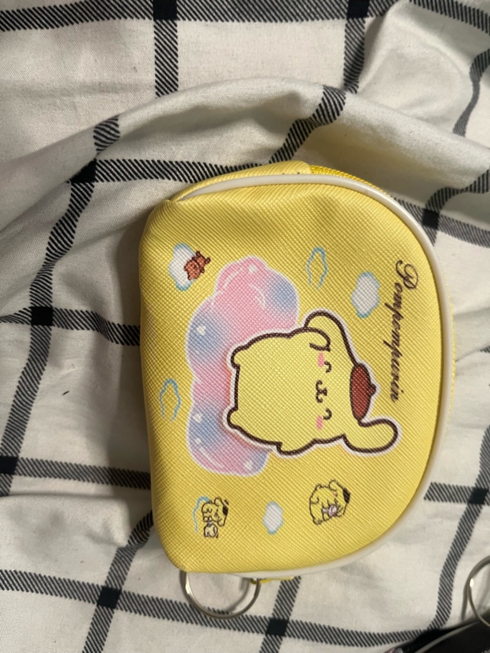 Sanrio Yellow Bear Coin Pouch Wristlet
